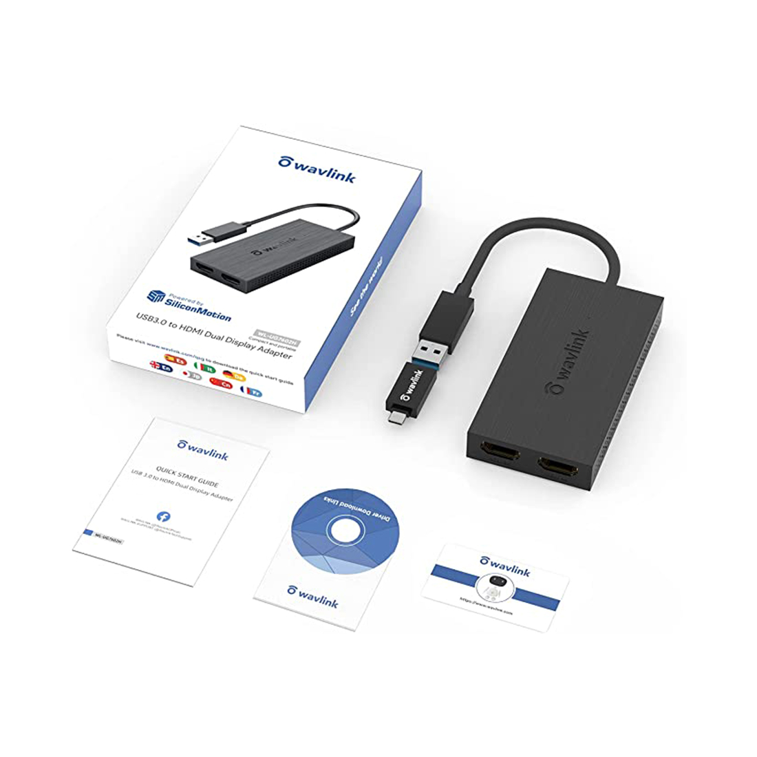 Внешняя USB видеокарта Wavlink WL-UG7602H купить,NaN
