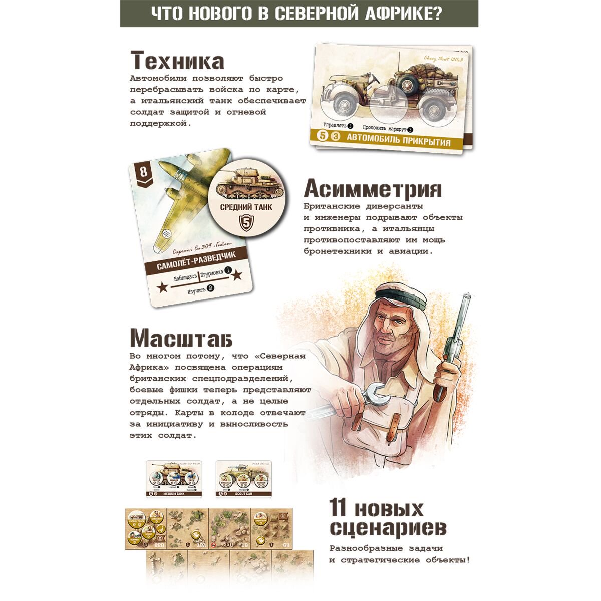 Настольная игра GaGa Неустрашимые Северная Африка купить,NaN
