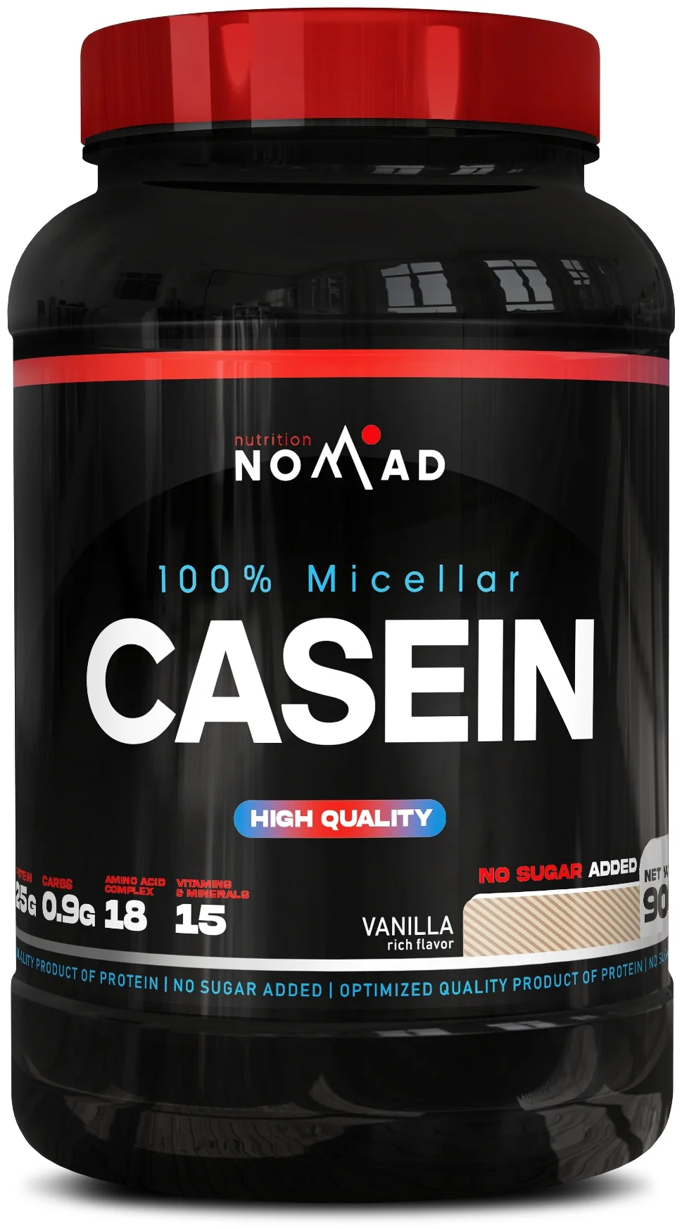 Казеин Nomad Nutrition 100% Micellar Casein Ваниль 908гр 118кКал