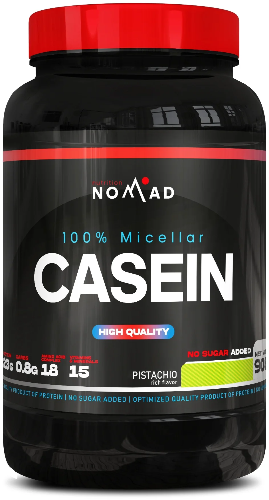 Казеин Nomad Nutrition 100% Micellar Casein Фисташка 908гр 118кКал