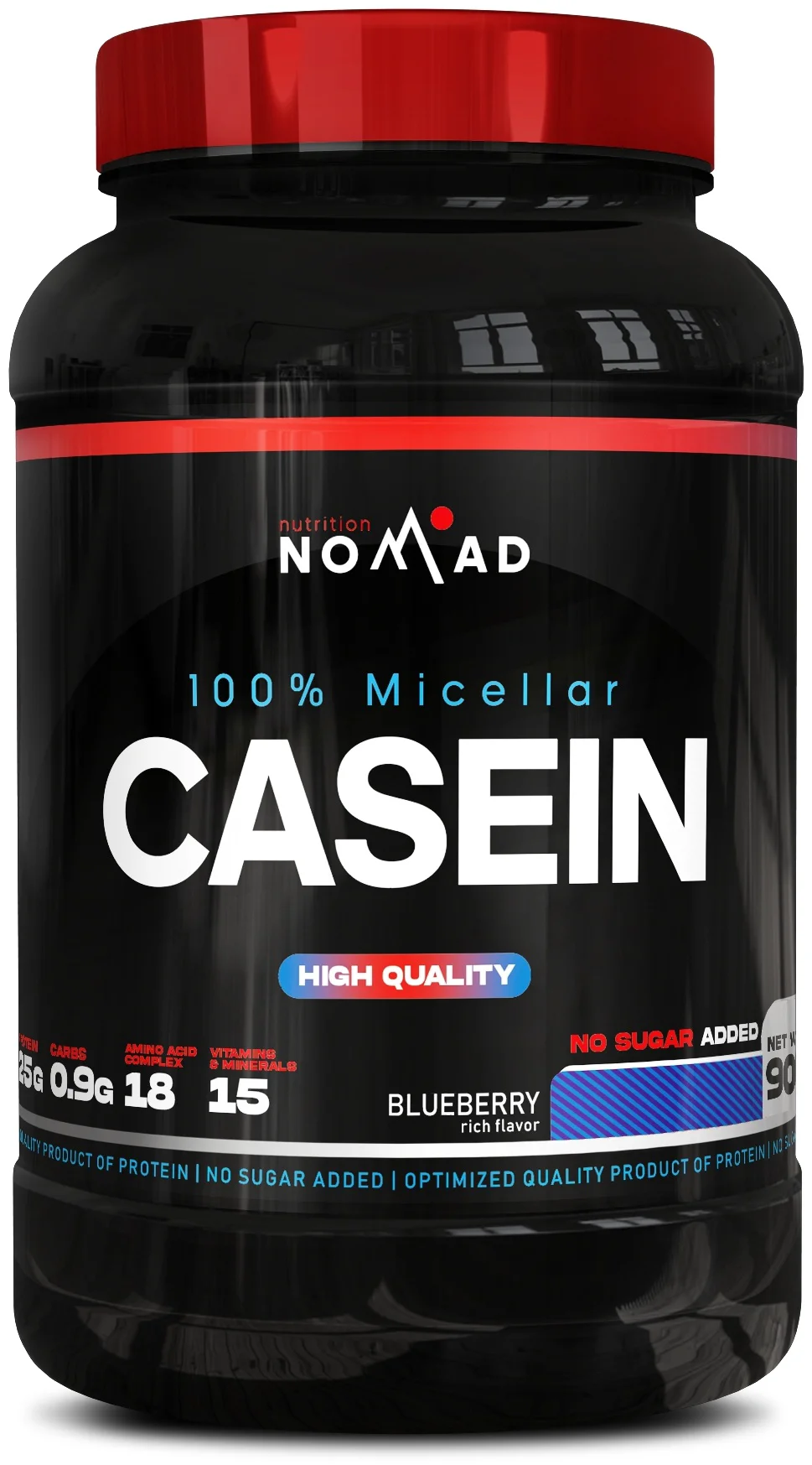 Казеин Nomad Nutrition 100% Micellar Casein Черника 908гр 118кКал