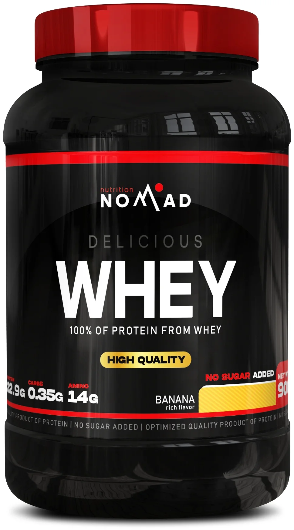 Протеин Nomad Nutrition Whey Protein Банан 908гр 123кКал