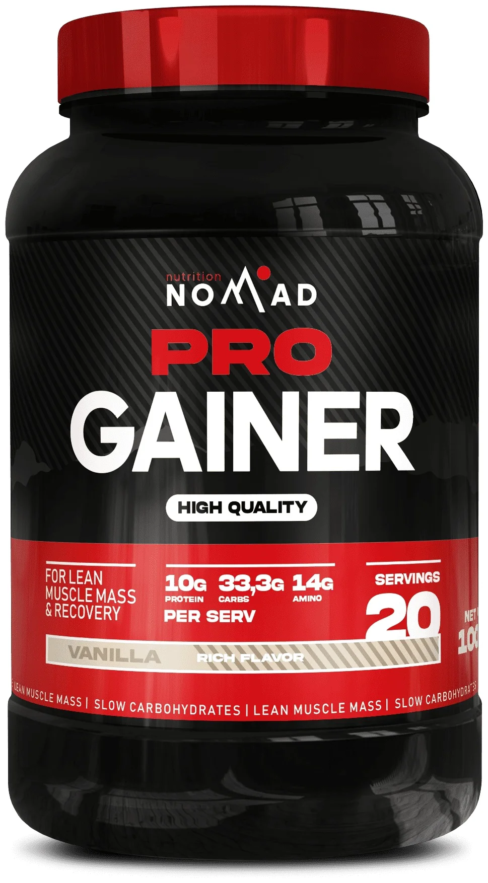 Гейнер Nomad Nutrition PRO Gainer Ваниль 1500гр 202кКал