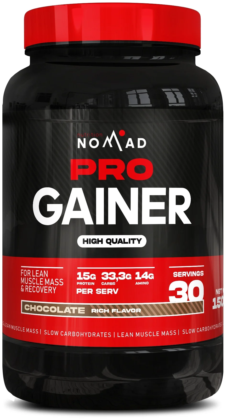 Гейнер Nomad Nutrition PRO Gainer Шоколад 1500гр 202кКал