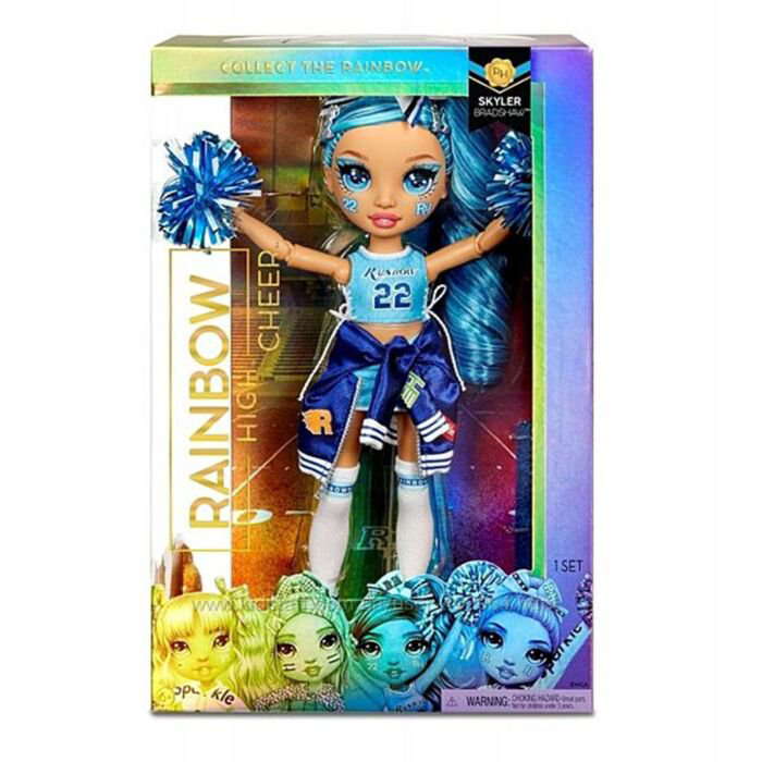 Кукла Poopsie Rainbow high   cheer doll-skyler bradshaw  blue 28см купить,NaN