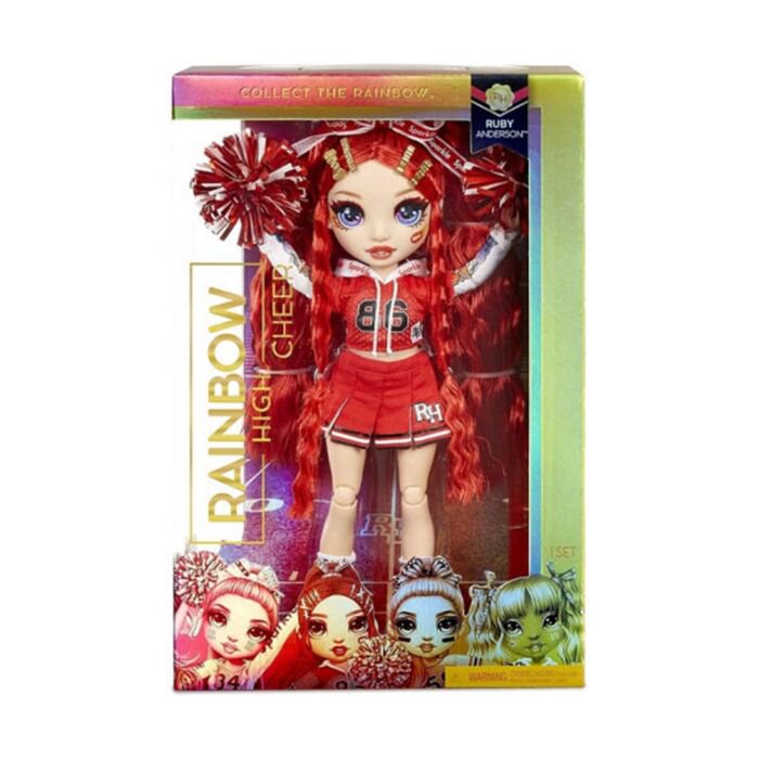 Кукла Poopsie Rainbow high cheer doll-ruby anderson red 28см купить,NaN