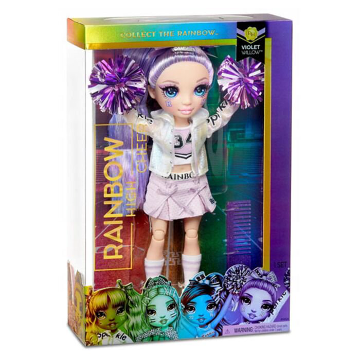 Кукла Poopsie Rainbow high cheer doll-violet willow purple 28см купить,NaN