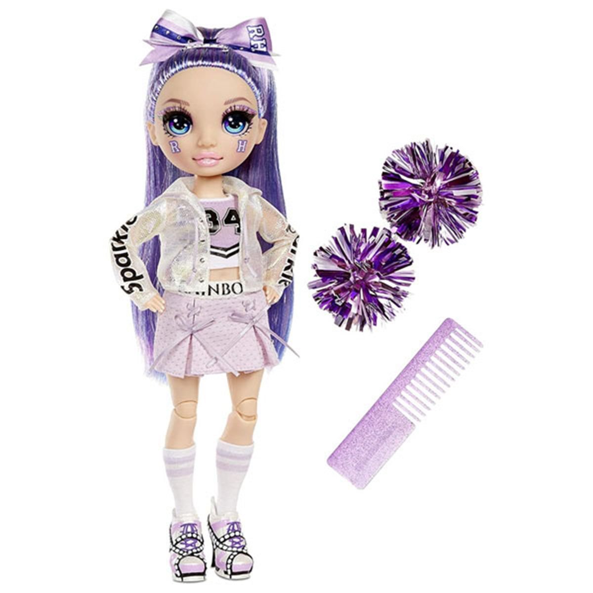 Кукла Poopsie Rainbow high cheer doll-violet willow purple 28см купить,NaN