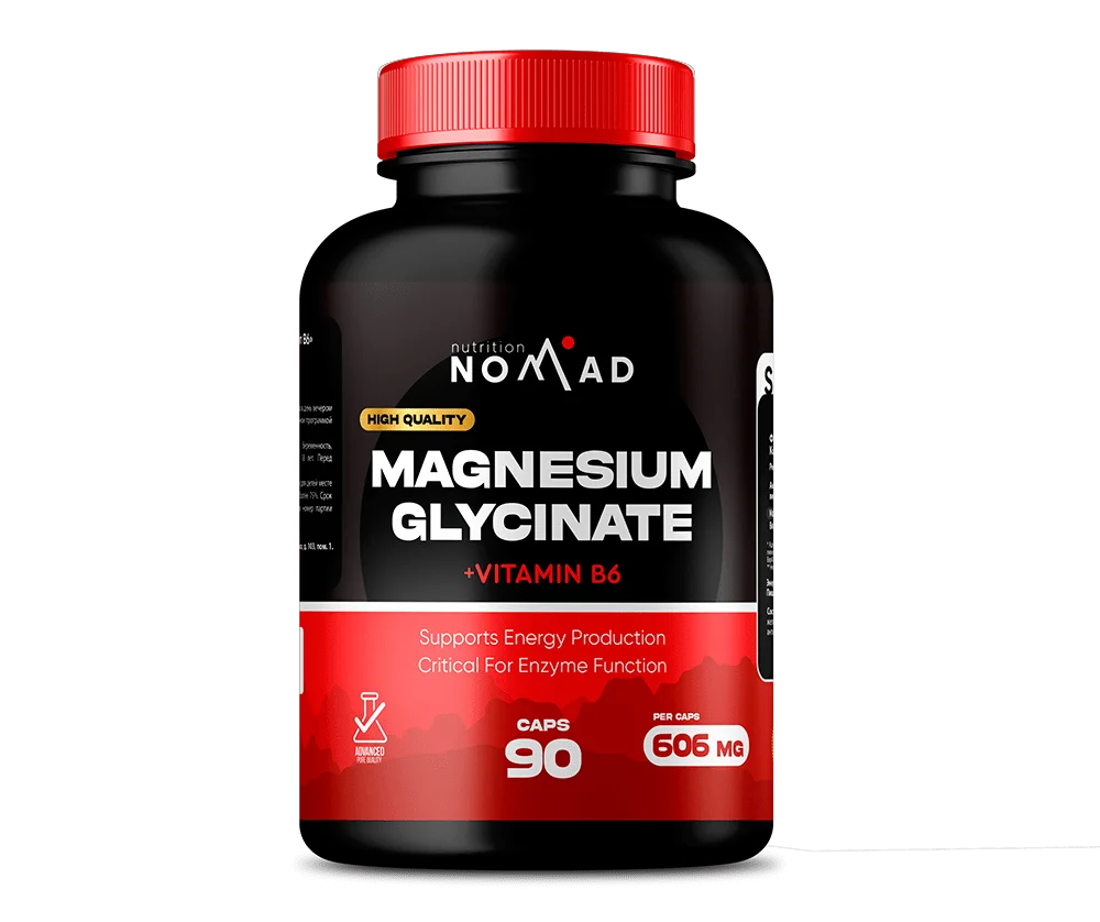 Магния глицинат Nomad Nutrition Magnesium Glycinate 600мг 90 капсул