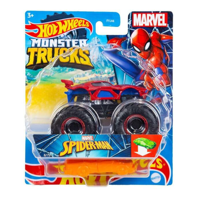 Машинка Hot Wheels Monster Trucks 1:64  Spider-Man купить,NaN