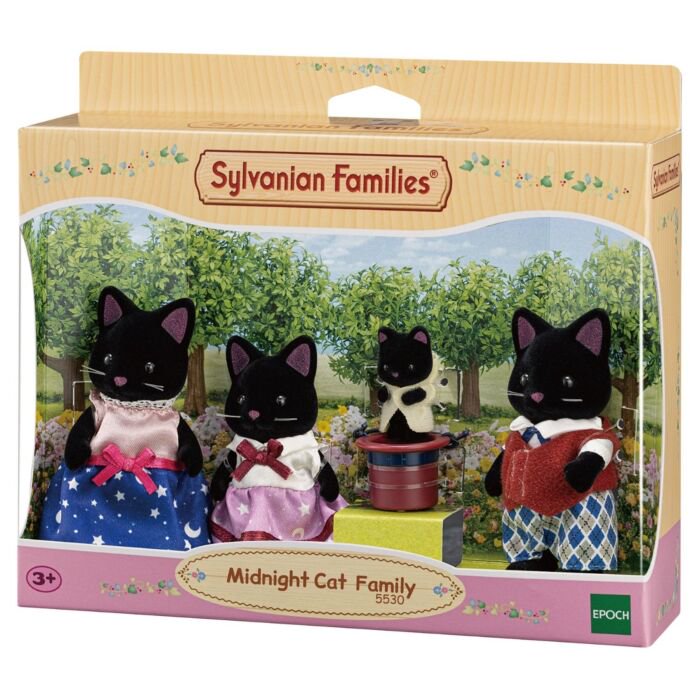 Фигурки Sylvanian Families Семья черных котов купить,NaN