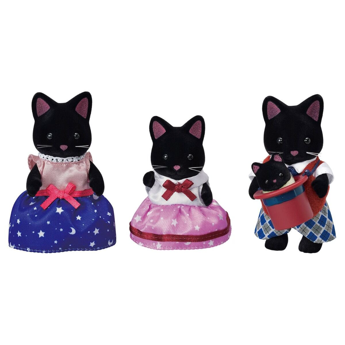 Фигурки Sylvanian Families Семья черных котов купить,NaN