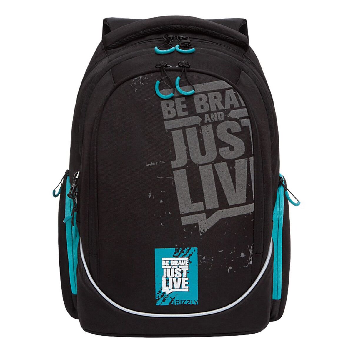 Рюкзак Grizzly Just live 17,5л черно-голубой купить,NaN