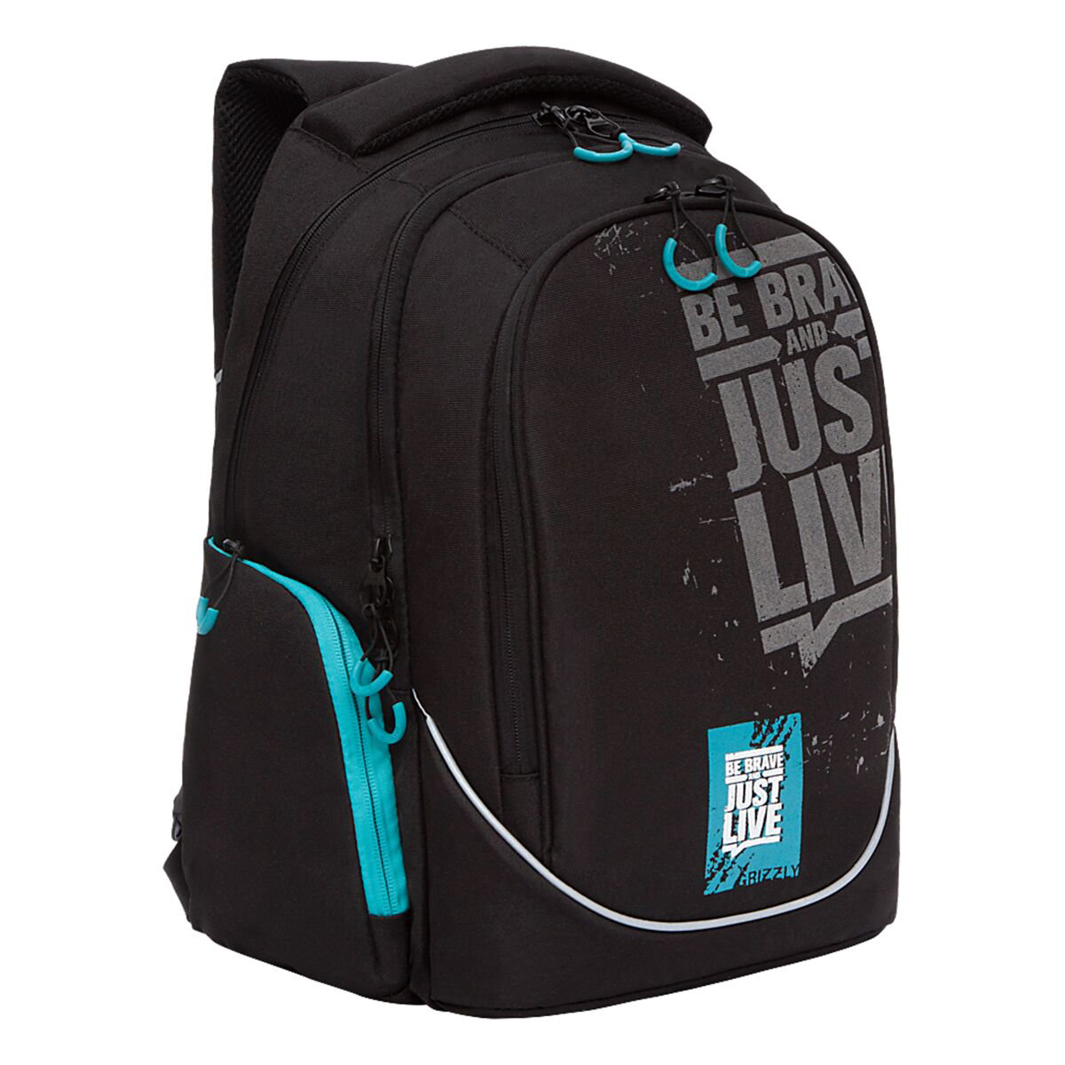 Рюкзак Grizzly Just live 17,5л черно-голубой купить,NaN