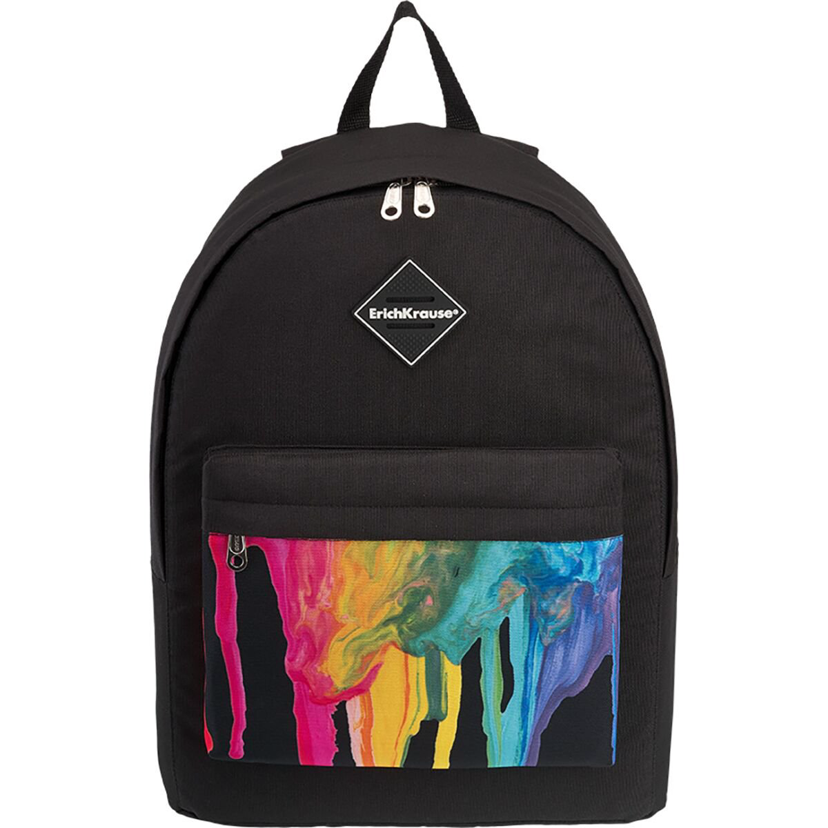 Рюкзак Erich Krause EasyLine Color Drips 17л черный купить,NaN