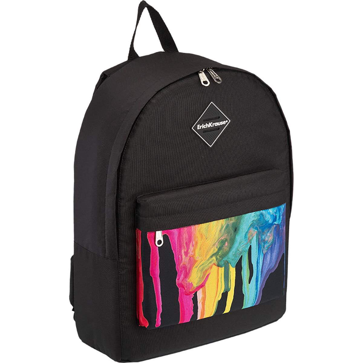 Рюкзак Erich Krause EasyLine Color Drips 17л черный купить,NaN