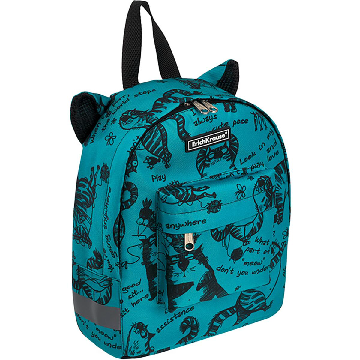 Рюкзак Erich Krause EasyLine Mini Animals Zen Cats turquoise 6л купить,NaN