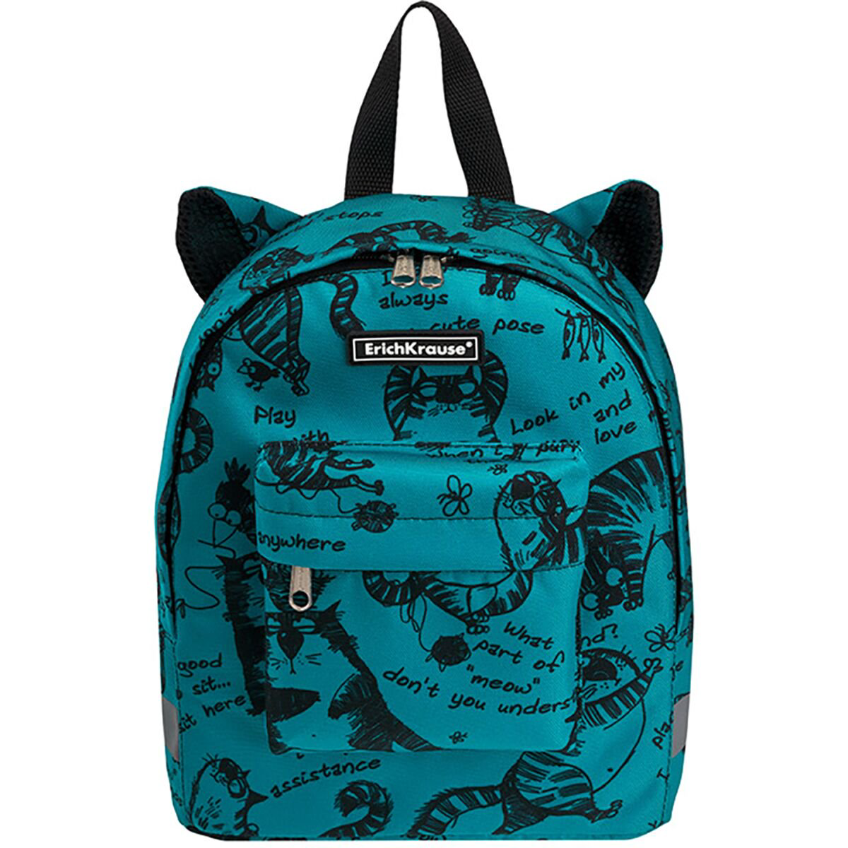 Рюкзак Erich Krause EasyLine Mini Animals Zen Cats turquoise 6л купить,NaN