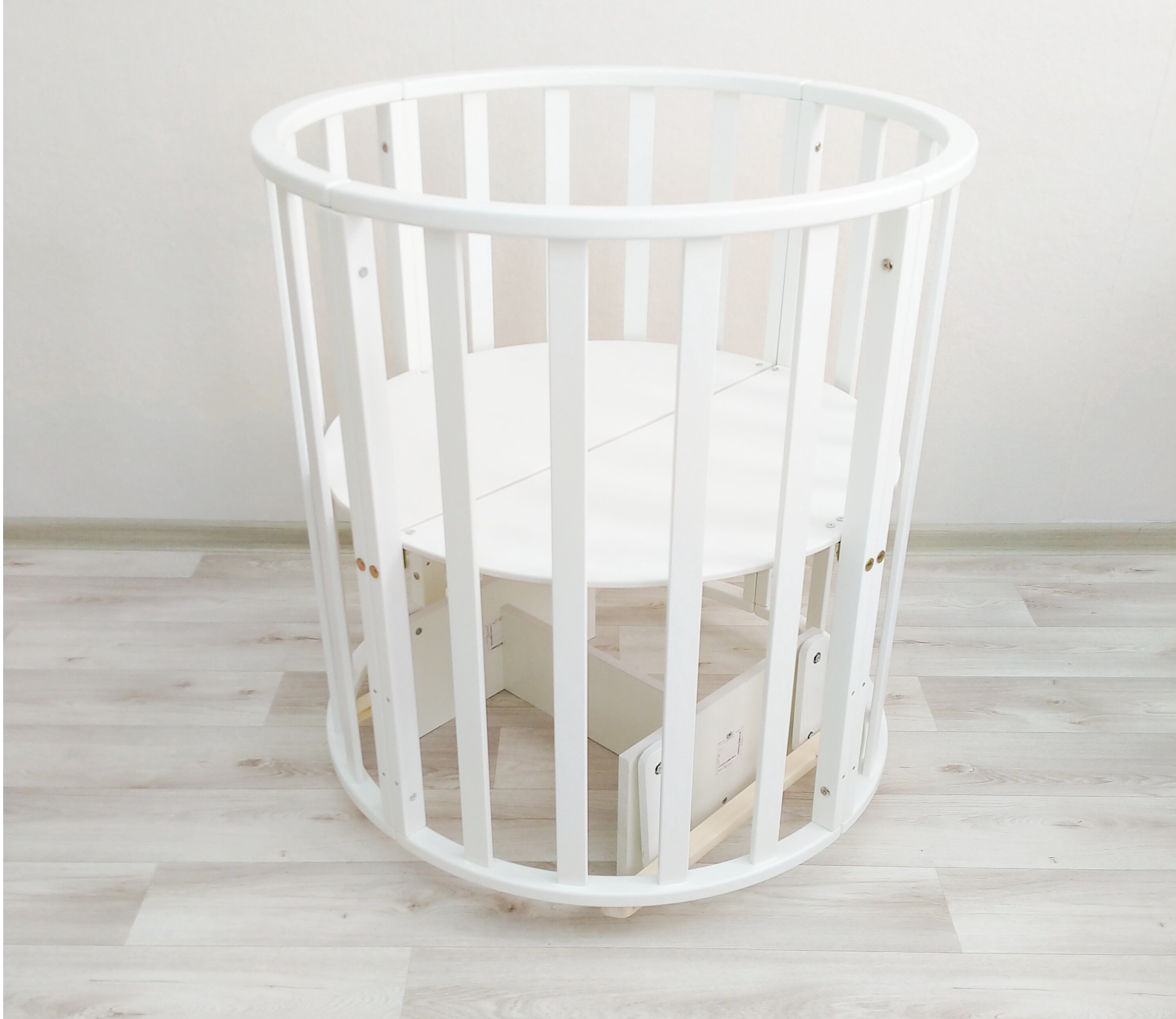 Кроватка-манеж Newborn 7&1 Classic Pendulum белая купить,NaN