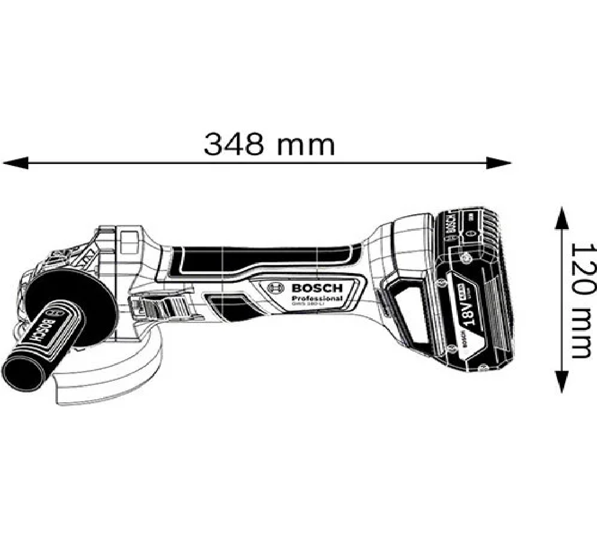 Шлифовальная машина Bosch GWS 180-LI 06019H9020 купить,NaN