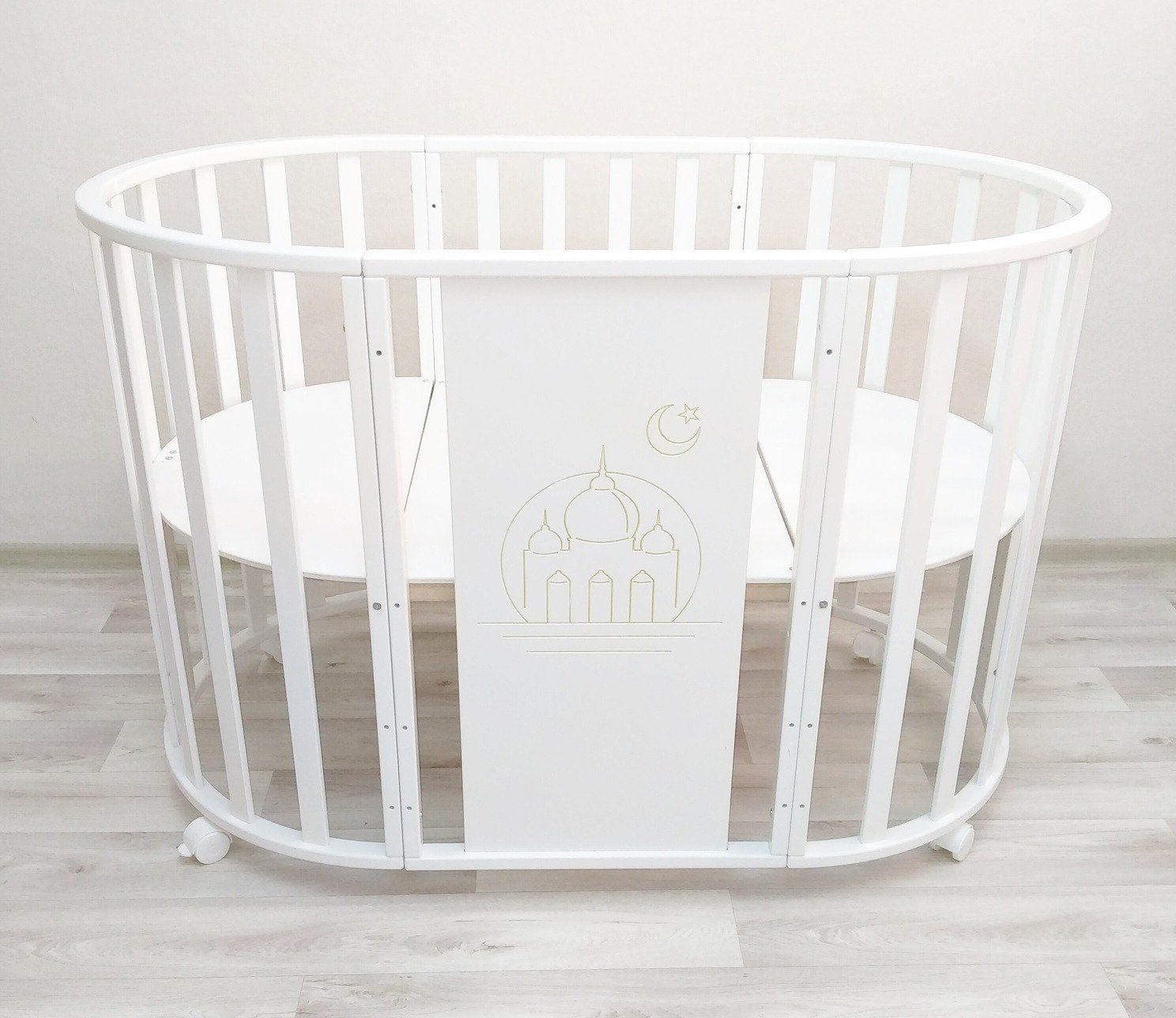 Кроватка-манеж Newborn 7&1 Mosque белая