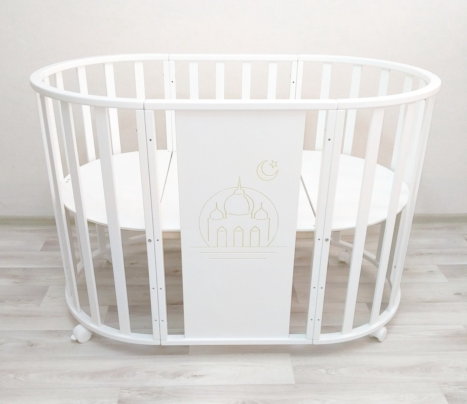 Кроватка-манеж Newborn 7&1 Mosque белая купить,NaN