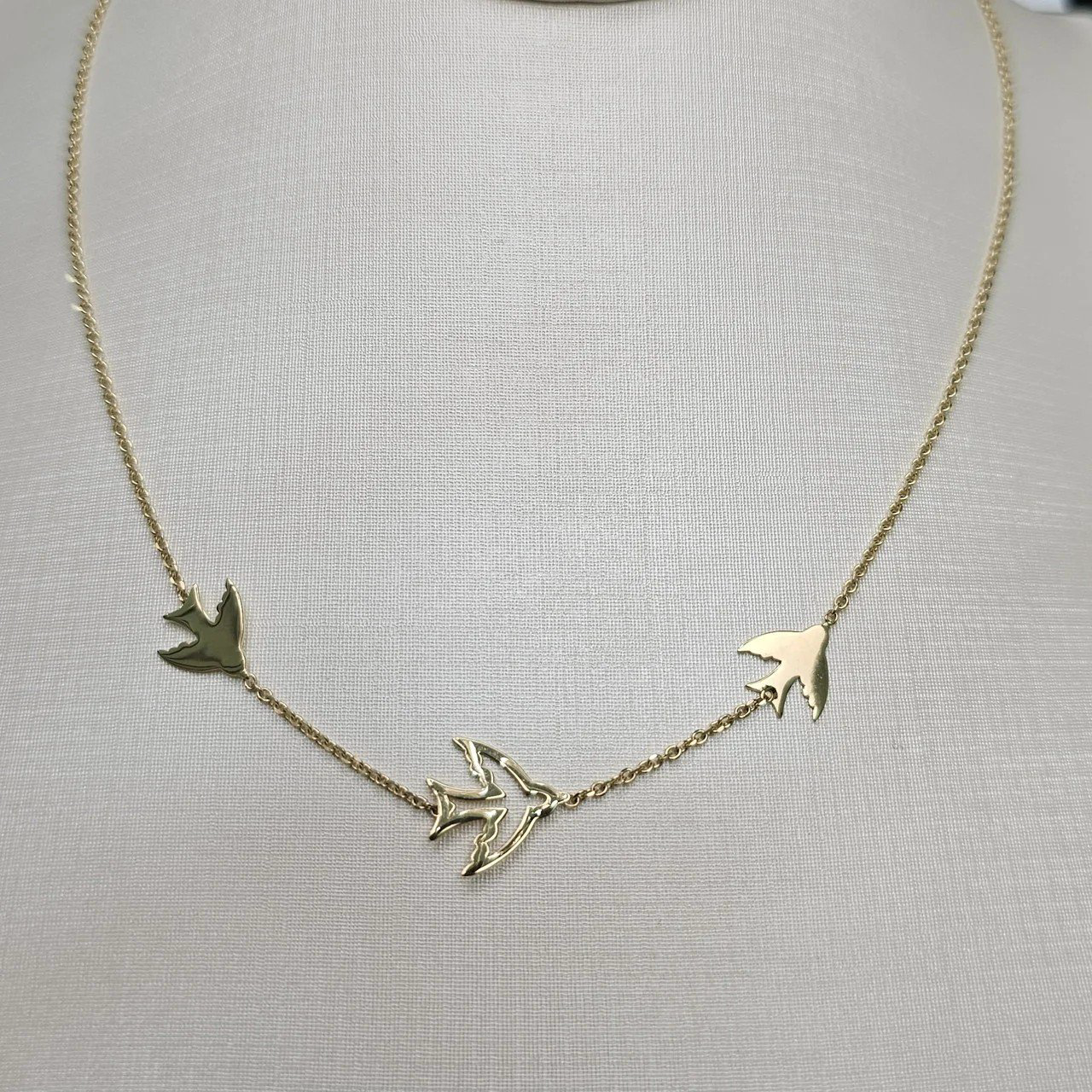Колье Deimantas Ласточка 109229887 40см 2.79гр. купить,NaN