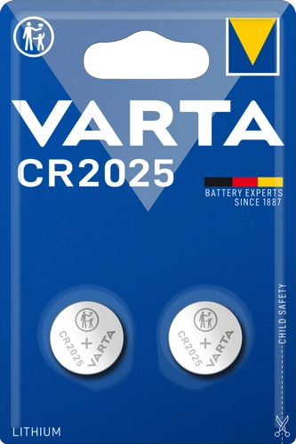 Батарейка Varta Electronics CR2025 3V-170mAh 2 шт