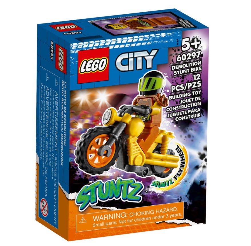 Конструктор Lego City Разрушительный трюковый мотоцикл 60297 купить,NaN
