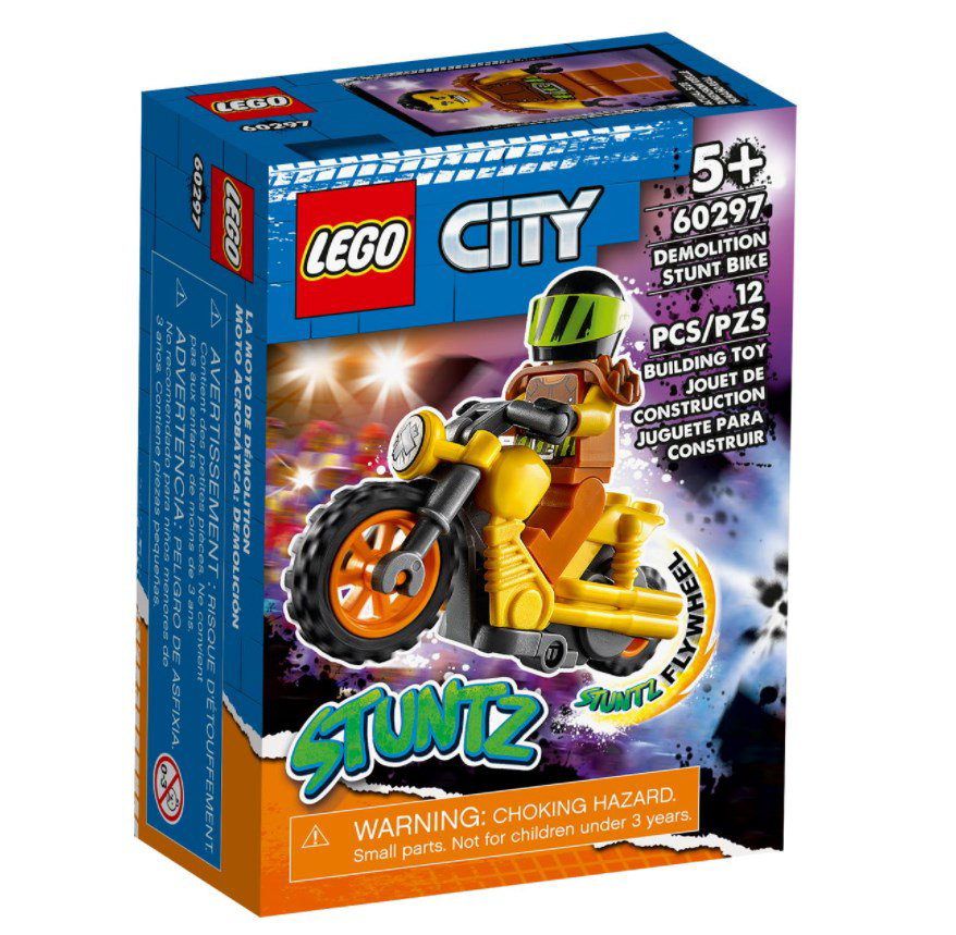 Конструктор Lego City Разрушительный трюковый мотоцикл 60297 купить,NaN
