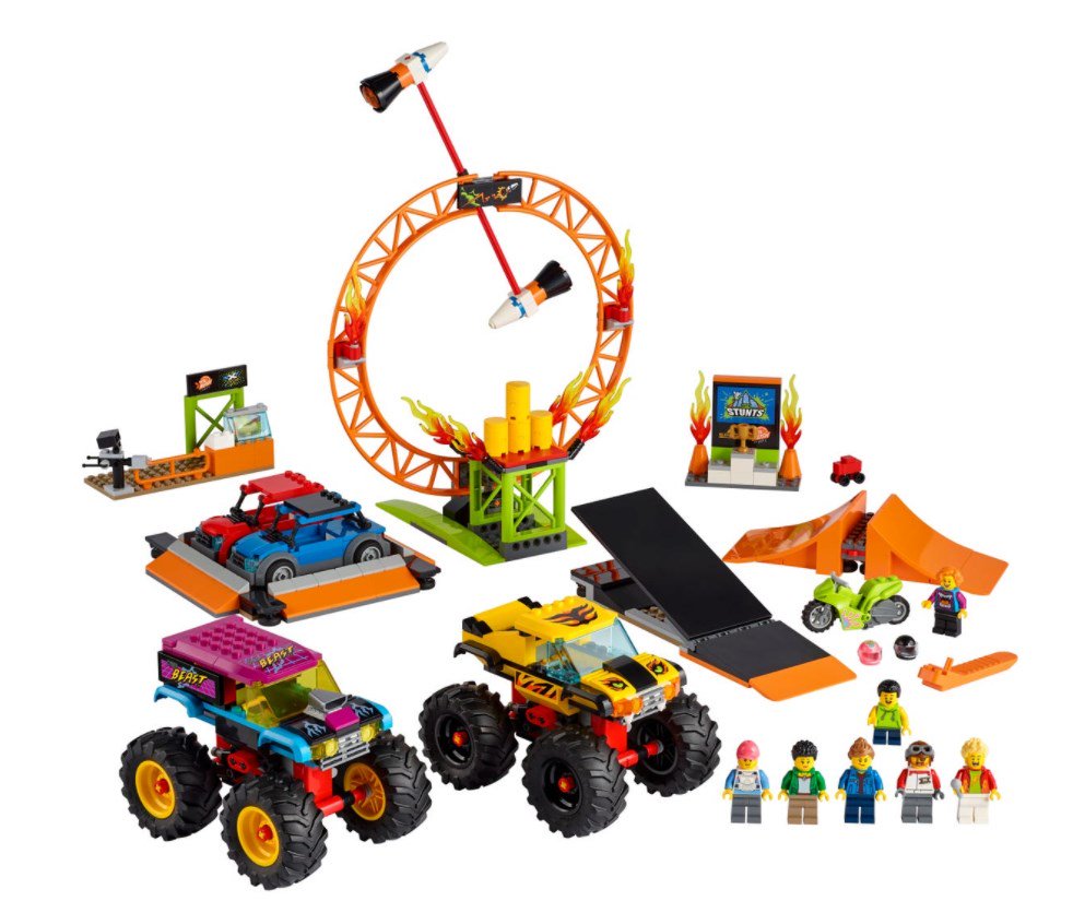 Конструктор Lego   City  Арена для шоу каскадёров  60295