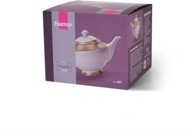 Чайник Fissman Versailles 6387 1.35л бело-золотистый - ForteMarket Чайник Fissman Versailles 6387 1.35л бело-золотистый купить,0
