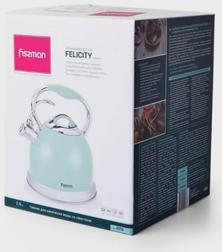 Чайник Fissman Felicity 2.6л голубой