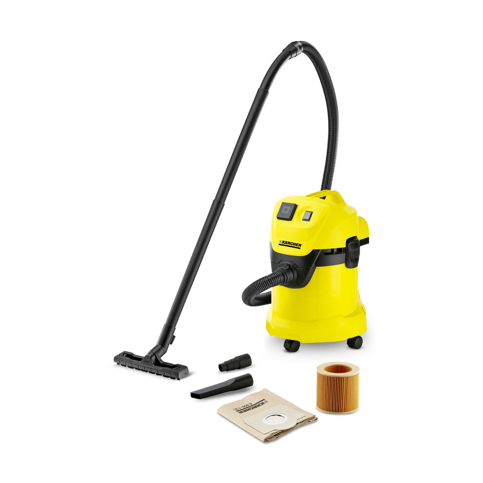 Пылесос Karcher WD 3 P 1.629-881.0 желтый купить,NaN