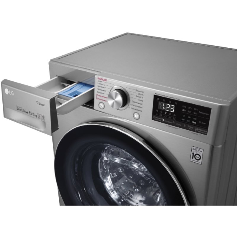 Стиральная машина LG F2V5GG2S серая купить,0
