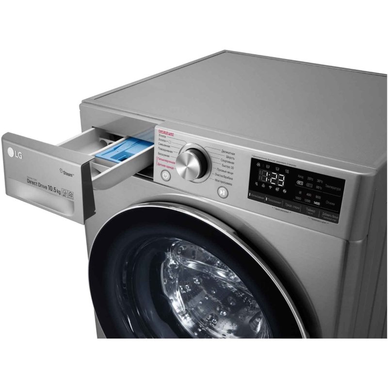 Стиральная машина LG F4V5RS2S серая купить,NaN