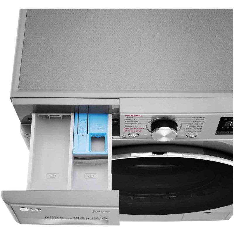Стиральная машина LG F4V5RS2S серая купить,NaN