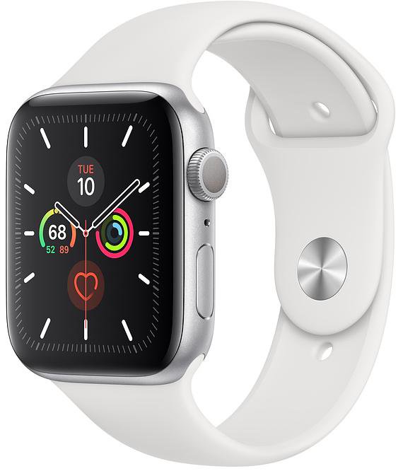 Смарт часы Apple Watch Series 5 44mm MWVD2 Sport Band Silver-White купить,NaN