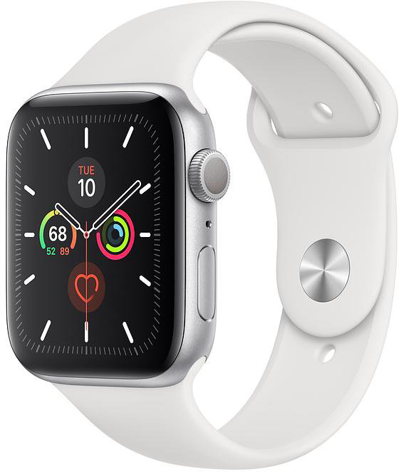 Смарт часы Apple Watch Series 5 44mm MWVD2 Sport Band Silver-White купить,NaN