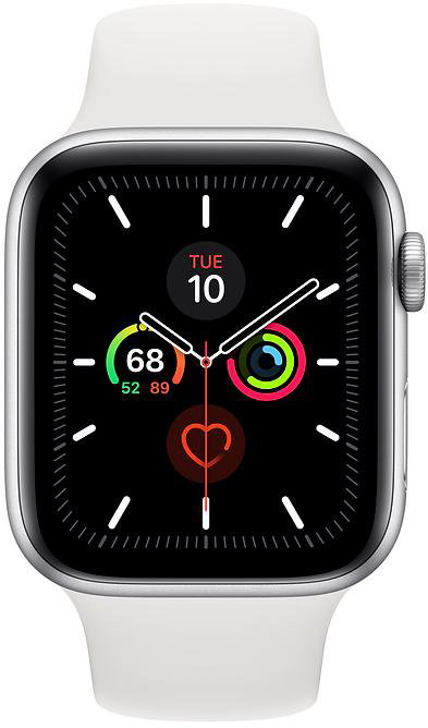 Смарт часы Apple Watch Series 5 44mm MWVD2 Sport Band Silver-White купить,NaN