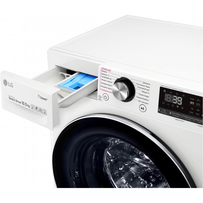 Стиральная машина LG F4V5RS0W белая купить,NaN