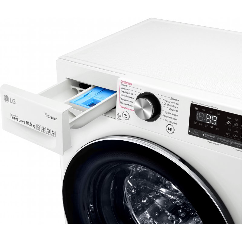 Стиральная машина LG F4V5RS0W белая купить,NaN