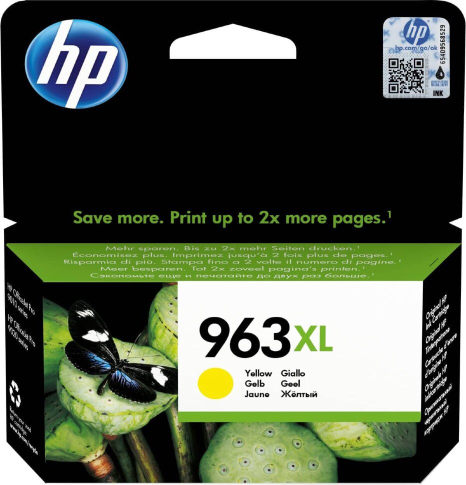 Картридж HP 963XL Yellow желтый