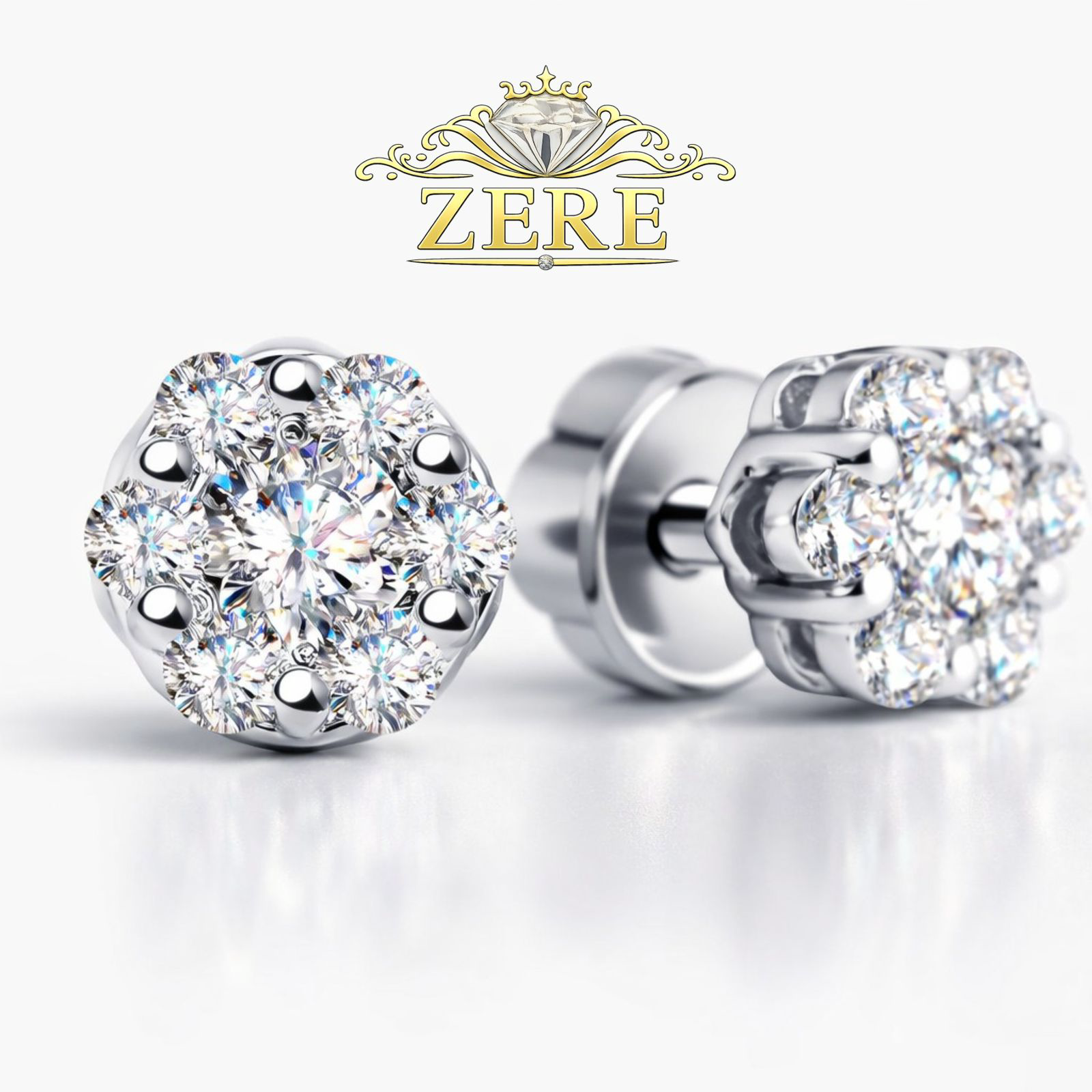 Серьги Zere ZR150301 золото 1.55гр купить,161800