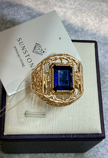 Кольцо Sunstone S723 золото 5.40гр 21.5р