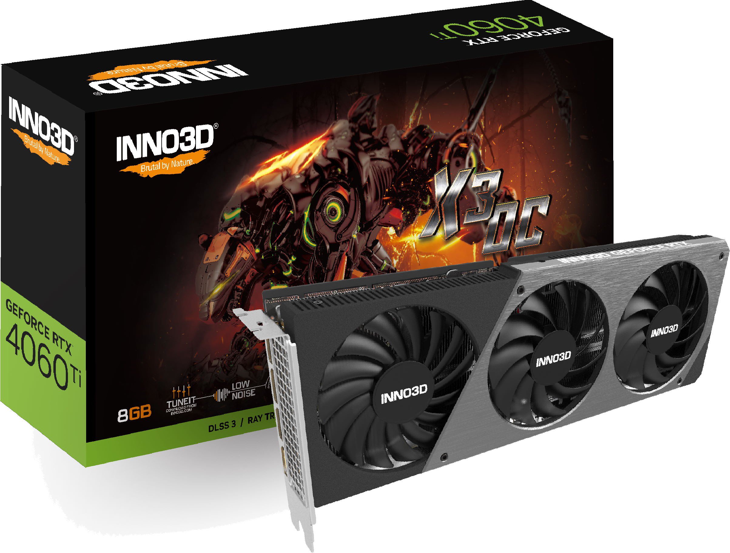 Видеокарта Inno3D GeForce RTX 4060 Ti N406T3-08D6X-171153L 8GB - ForteMarket Видеокарта Inno3D GeForce RTX 4060 Ti N406T3-08D6X-171153L 8GB купить,0