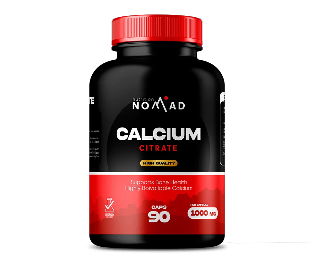 Кальций Nomad Nutrition Calcium 1000мг 90 капсул