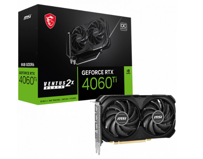 Видеокарта MSI GeForce RTX 4060 Ti Ventus 2X Black OC 8GB - ForteMarket Видеокарта MSI GeForce RTX 4060 Ti Ventus 2X Black OC 8GB купить,0