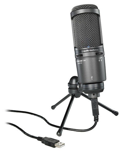 Микрофон Audio-Technica AT2020USB+ черный купить,NaN