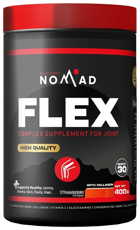 Флекс Nomad Nutrition FLEX Клубника 400гр